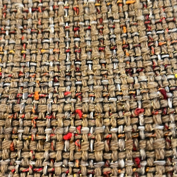 Kate Hill Petite Autumn Tweed 2 Piece Suit Jacket & Skirt & Gold thread accents - Picture 3 of 16